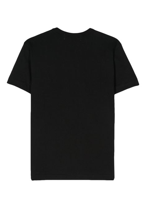 t-shirt con logo ricamato unisex nera COMME DES GARÇONS PLAY | AX-T108-0511